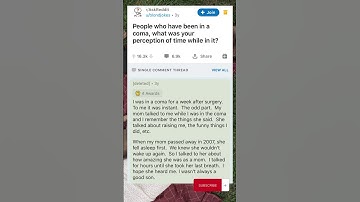 People who have been in a coma, What was your perception of time while in it?