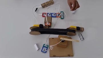 DIY Conveyer belt model made using Havi Elements - DIY Robotics Starter Kit | Projects for kids