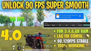 💫90 FPS+SUPER SMOOTH CONFIG BGMI 4.0 |BGMI LAG FIX CONFIG 4.0 | 120 FPS LAG FIX CONFIG PUBG 4.0