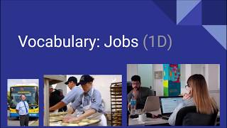 Vocabulary Jobs (1D)
