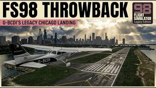 Cessna 172 Sunset Arrival into Meigs Field | FS98 Nostalgia in MSFS 2024 PS5