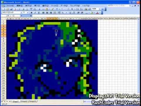 Excelでリディアff4のドット絵を描いてみた Excel Paint From Final Fantasy 4 Youtube