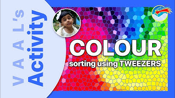 Kids Activity-Colour sorting using tweezers | Improve kids fine motor skills | by Claris Marcelin V