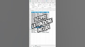 Scopri la nuova funzione INCLUDI di Excel 365 @planetexcel