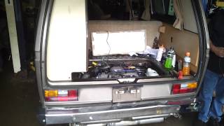 VW Vanagon with 2005 Subaru EJ25 Conversion First Start