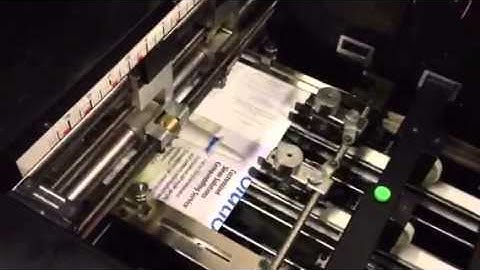 DUPLO 5000 COLLATOR BOOKLETMAKER SYSTEM TEST RUN TRAINING VIDEO provided by LCE GRAPHICS
