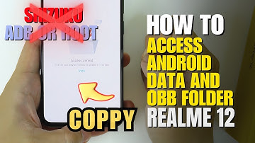 How to access Android Data and OBB folder & transfer files Realme 12