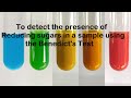 Benedict's Test for Sugars Quiz