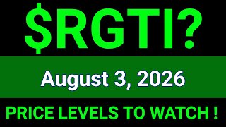 RGTI Stock Technical Analysis | Rigetti Computing, Inc. | August 3, 2026