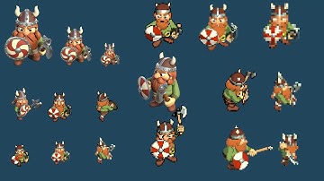 Viking Cartoon – Isometric (8 Directions)