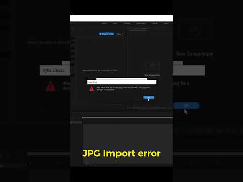 fix jpg import failed in after effects #aftereffects #aftereffectstutorial #shorts #shortsvideo
