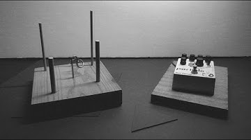 Wood Ambient - Piezo Contact Mic With Wood Block, Chain and Electronics