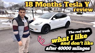 Tesla Model Y 2022 Review after 18 Months| Drove 41000 Mileages| Sharing What I Like and Don't Like!