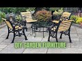 Diy project upcycled garden table  chairs which saved us 100s 