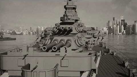 US Navy Battleship USS California  |  SketchUp 3D Model + Twinmotion Rendering