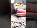 Lifting 2000°C Red Hot Steel Beam! 🔥#shorts #asmr