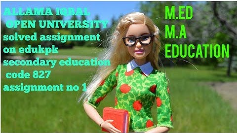 secondary education course code 827 solved assignment no 1 autumn 2020 | Whatsapp number 03010091962