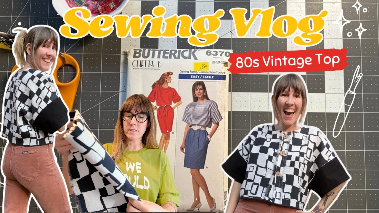 Can I make this 80s pattern modern? #butterick6370 - YouTube