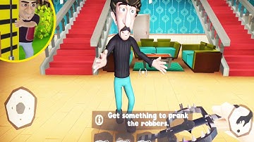 Scary Robber Home Clash Funny Video Troll Felix and Lester with Multi Traps