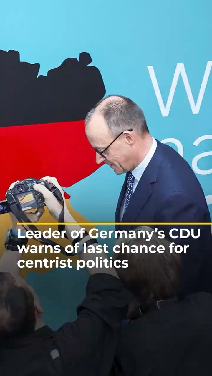 Leader of Germany’s CDU warns of last chance for centrist politics | AJ #shorts