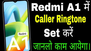 Redmi A1 me ringtone kaise set kare ।। how to solve ringtone problem in redmi A1