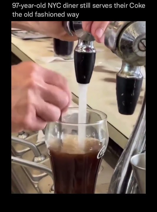 97-year-old NYC diner still serves their #coke the old fashioned way