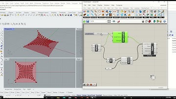 Grasshopper with Kangaroo tensile structure demo