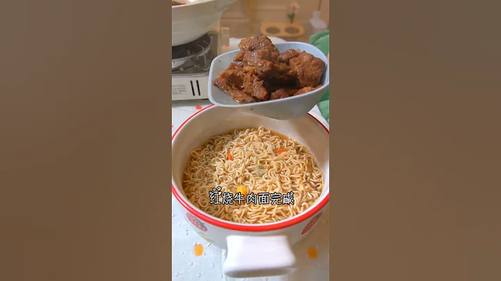 The braised beef noodles are so fragrant! #exlittlebeans #funnycat #cooking