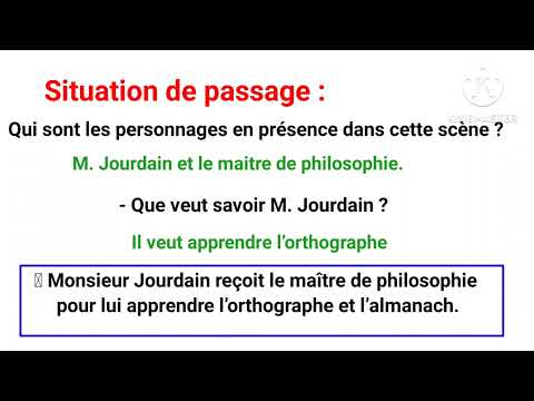 tronc commun جدع مشترك le bourgeois gentilhomme analyse acte 2/ scène 4 تحليل ٤الفصل التاني المشهد