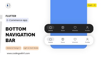 Bottom Navigation Bar in Flutter | Material 3 | Flutter eCommerce App 2025