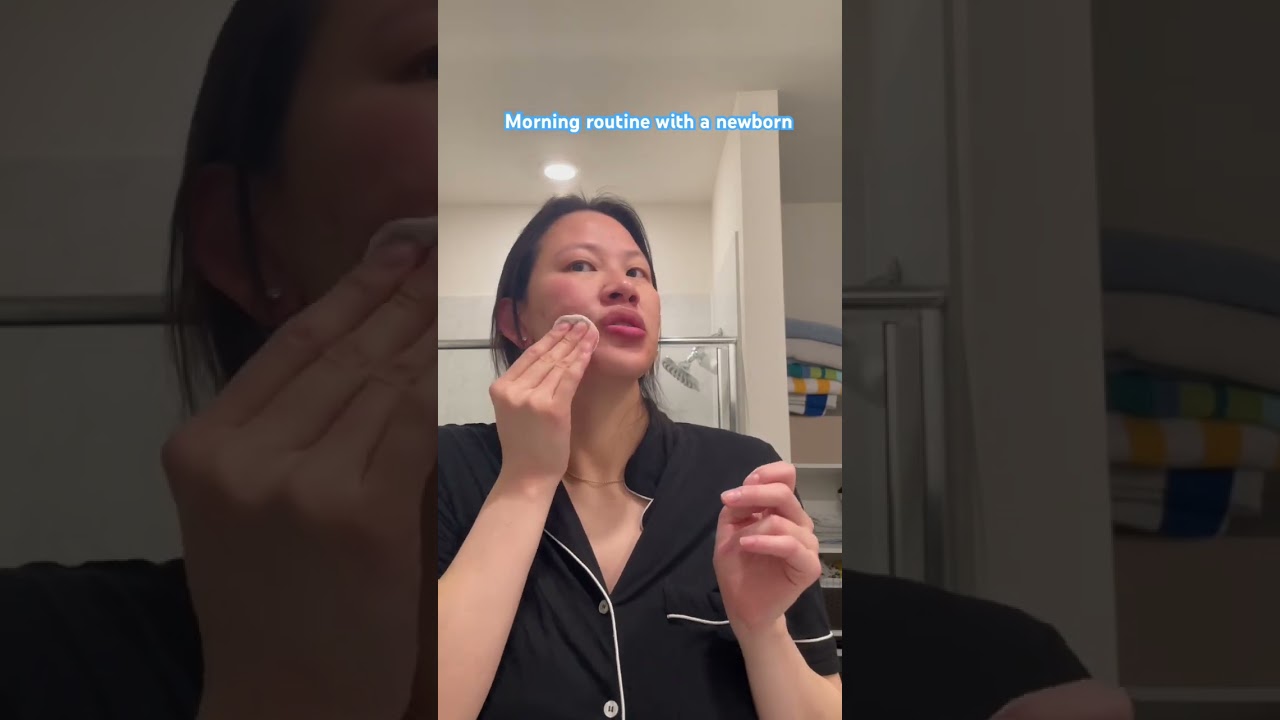 Morning routine with a newborn