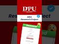 MBA Projects of Dr. D. Y. Patil Vidyapeeth (DPU) 🎓