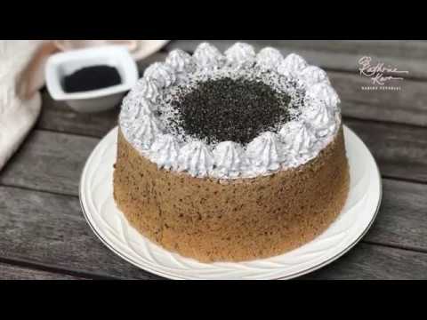 Black Sesame Chiffon Cake ι»θιΊ»ζι£θη³
