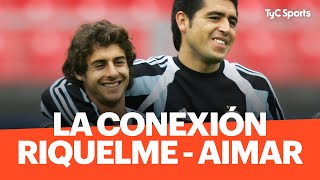 Así era la conexión RIQUELME  AIMAR en la cancha