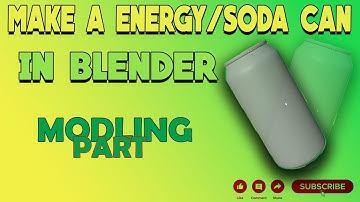 How To Make A Realistic ENERGY / SODA CAN In Blender Modeling Tutorial (Time Lapse)
