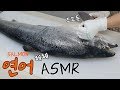 연어해체 ASMR #연어가시뽑기 #연어머리손질 Salmon Cutting Sound