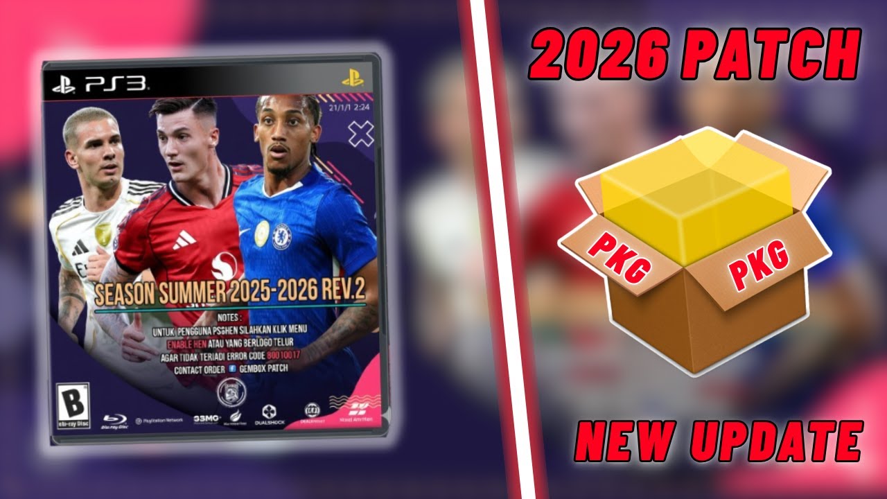 PS3 PES 2026 Patch GEMBOX Edition Rev2 Full PKG Download YouTube 