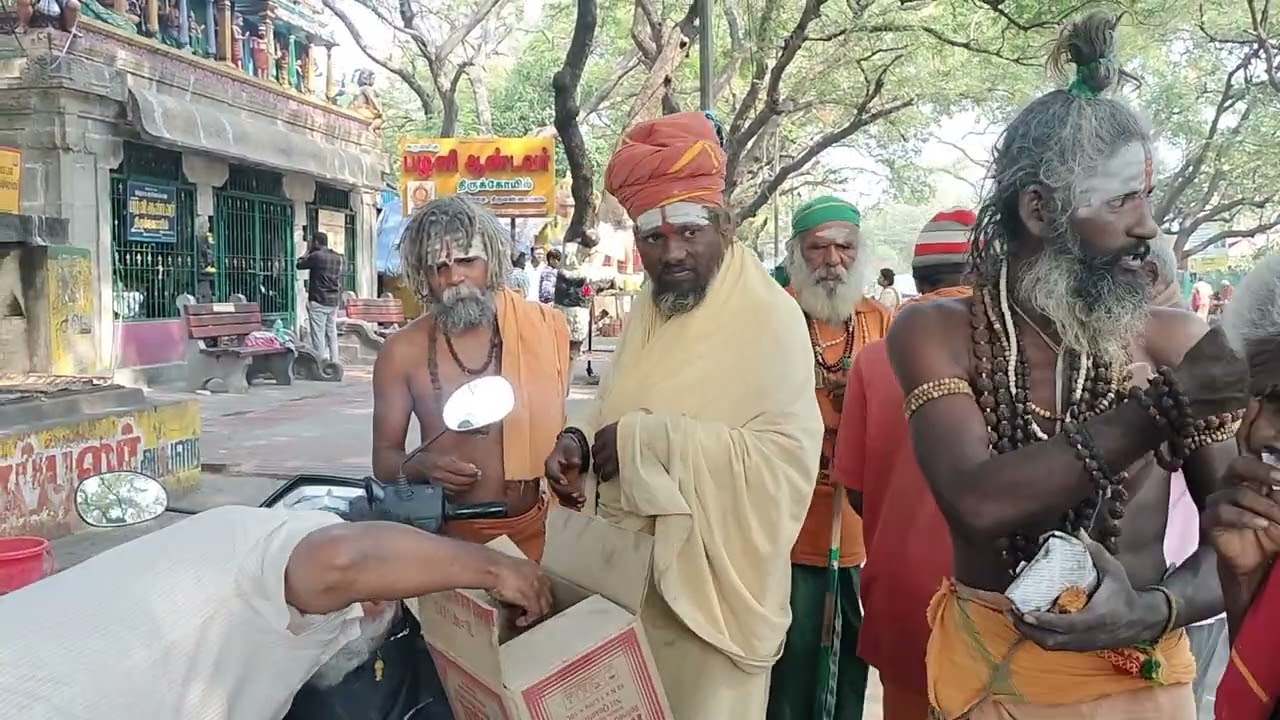 Annadhanam given today at girivalam road Tiruvannamalai by Mr Mervin from France 