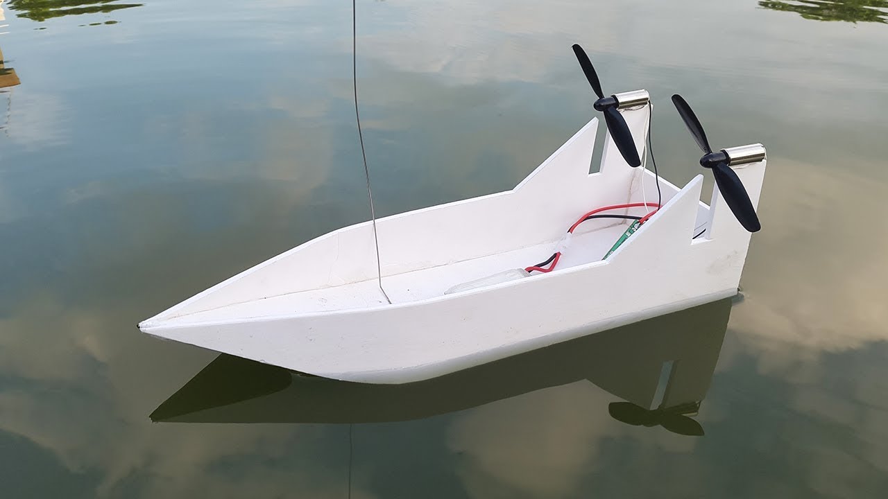 How to Make a RC Boat with Coreless Motor | RC Boat Build 