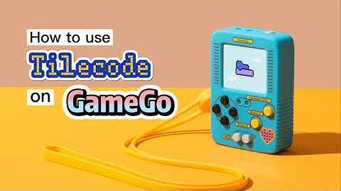 GameGo feat. Microsoft makecode / tilecode TinkerGen, handheld progammable game console up to 8 game