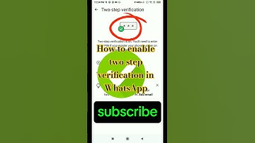 How to enable two step verification in WhatsApp #whatsapp #smartphone #yourphone #gbwhatsappapk