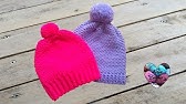 Bonnet bébé oeil de perdrix tricot / Baby beanie knit - YouTube