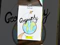 Geography Front page 📄 #calligraphy #ytshorts #newsong