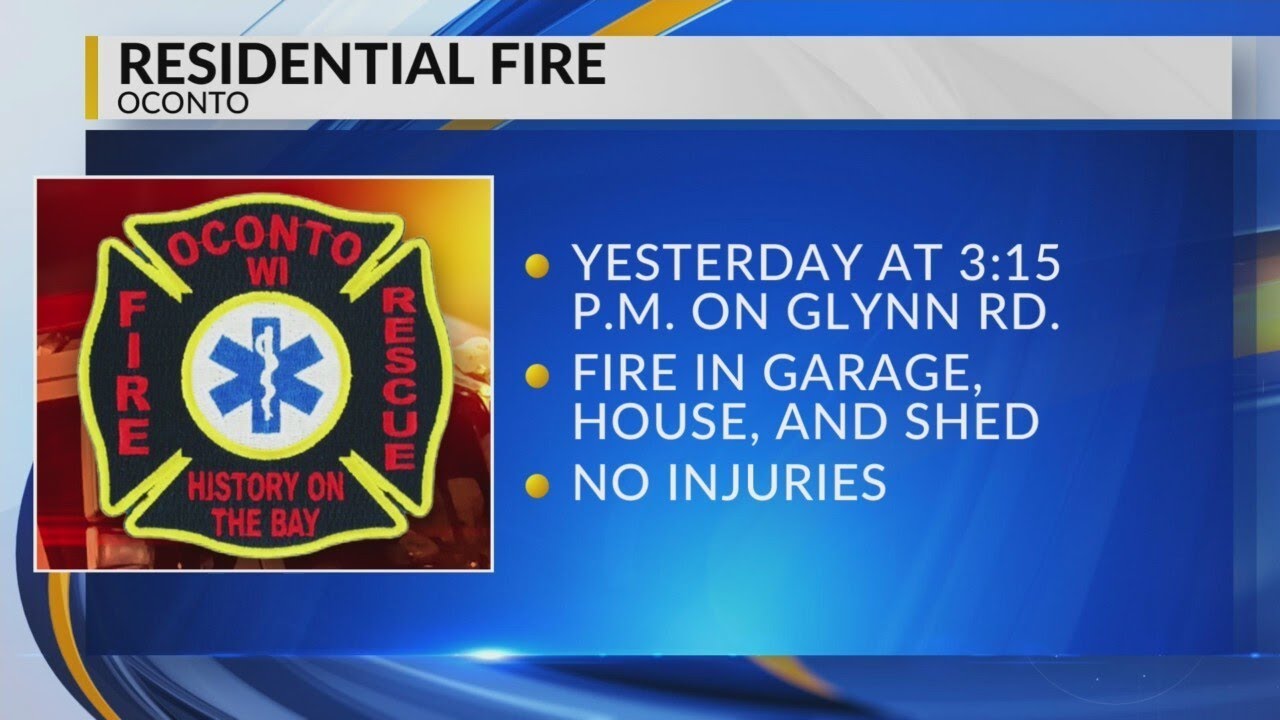 No one hurt following fire and explosions in Oconto - YouTube