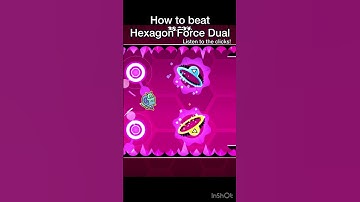 How to beat Hexagon Force dual every time #geometrydash #gd #shorts