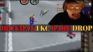 Ironman LUCK 1 KC RARE Drop! OSRS Runescape highlights