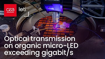 Breakthrough: Optical transmission on organic micro-LED exceeding gigabit/s | CEA-Leti