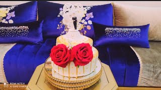 كيك ديزاين ?لحفل عيد زواج? صنع ايديه وحيات عنيه ?cake design?