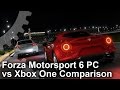 Forza Motorsport 6: PC vs Xbox One Graphics Comparison