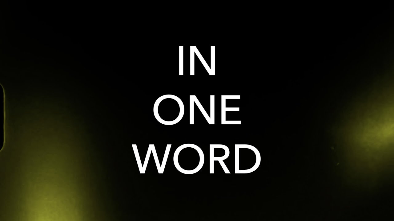 In One Word YouTube